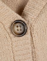 Strickjacke - Stickereien - beige