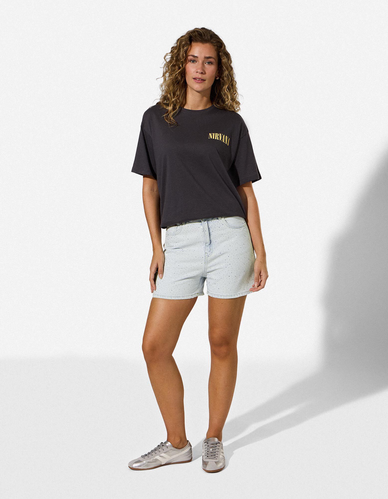 Denim short - Regular fit - Lichtblauw