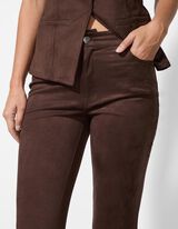 Pantaloni - Bootcut Fit - marrone scuro