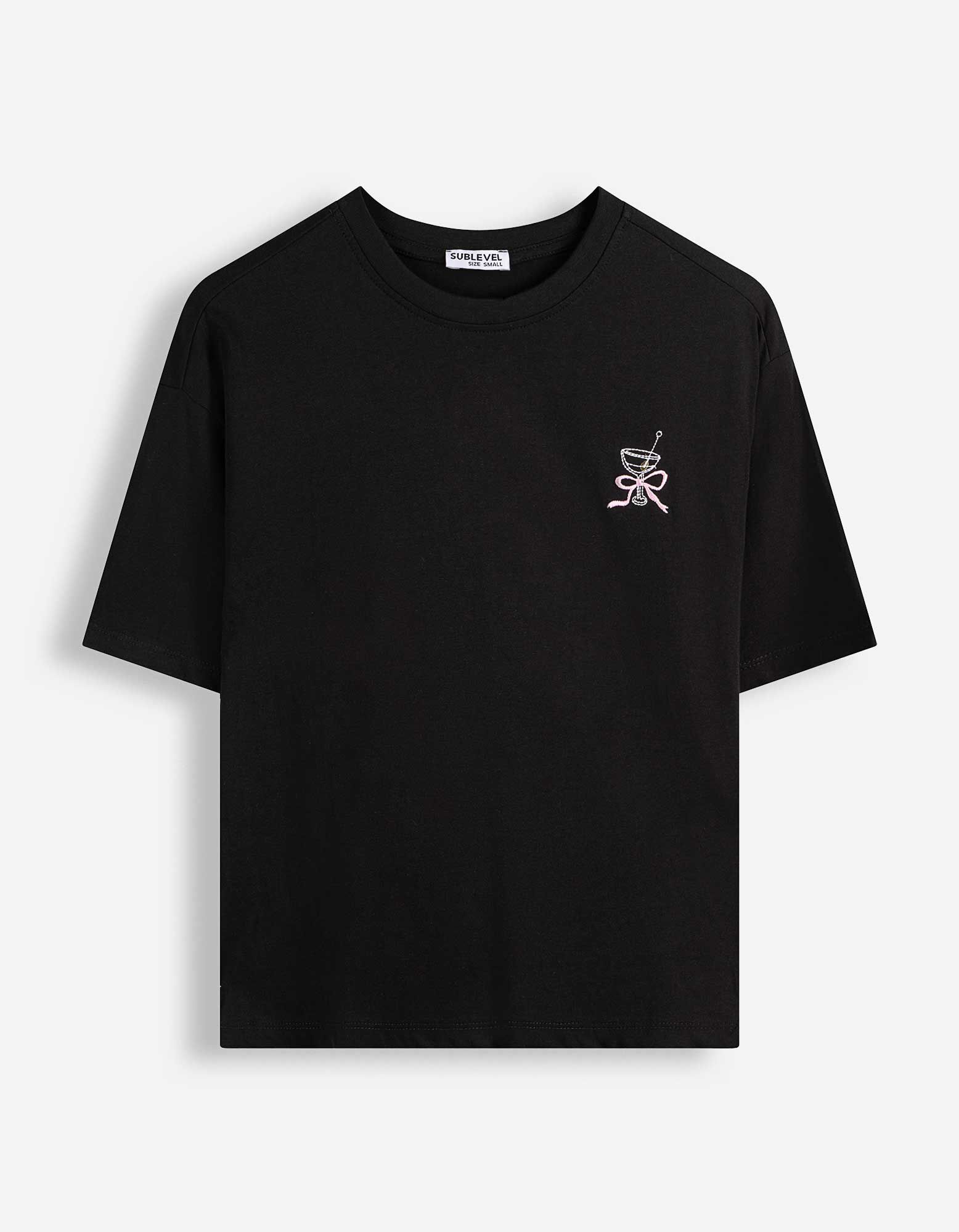 T-Shirt - R&uuml;ckenprint - Schwarz