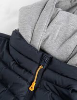 Gilet trapuntato - Cappuccio staccabile - blu scuro