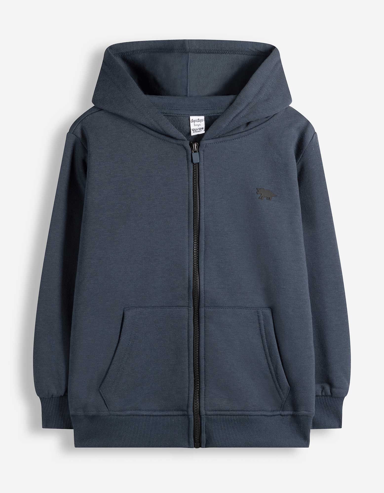 Sweatjacke - Oversized Fit - Dunkelblau