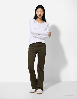 Broek - Bootcut fit - Kaki