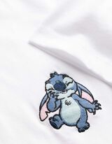 Tričko - Lilo a Stitch - b&iacute;l&aacute;