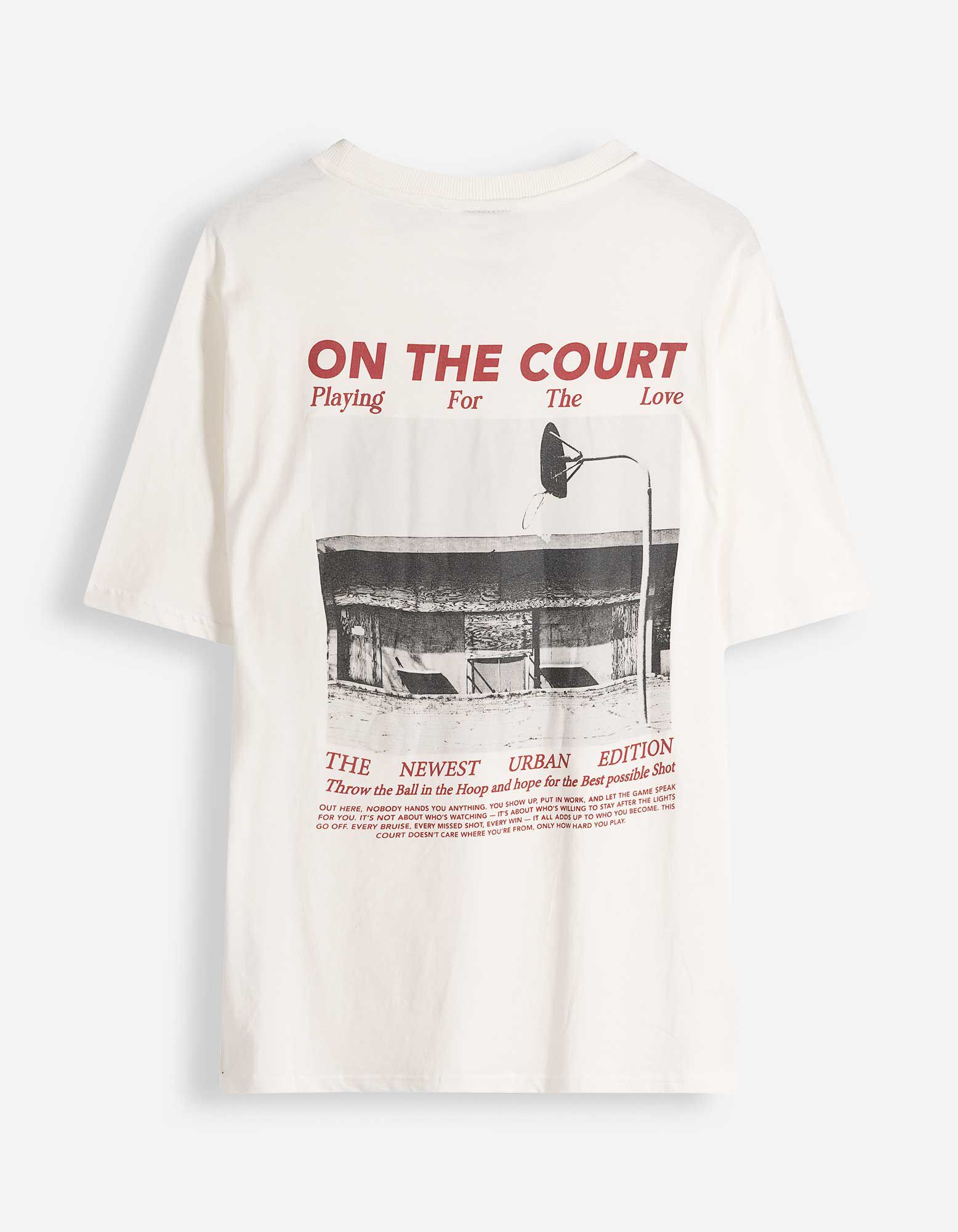 T-Shirt - R&uuml;ckenprint - wei&szlig;