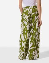 Hose - Allover-Print - gr&uuml;n