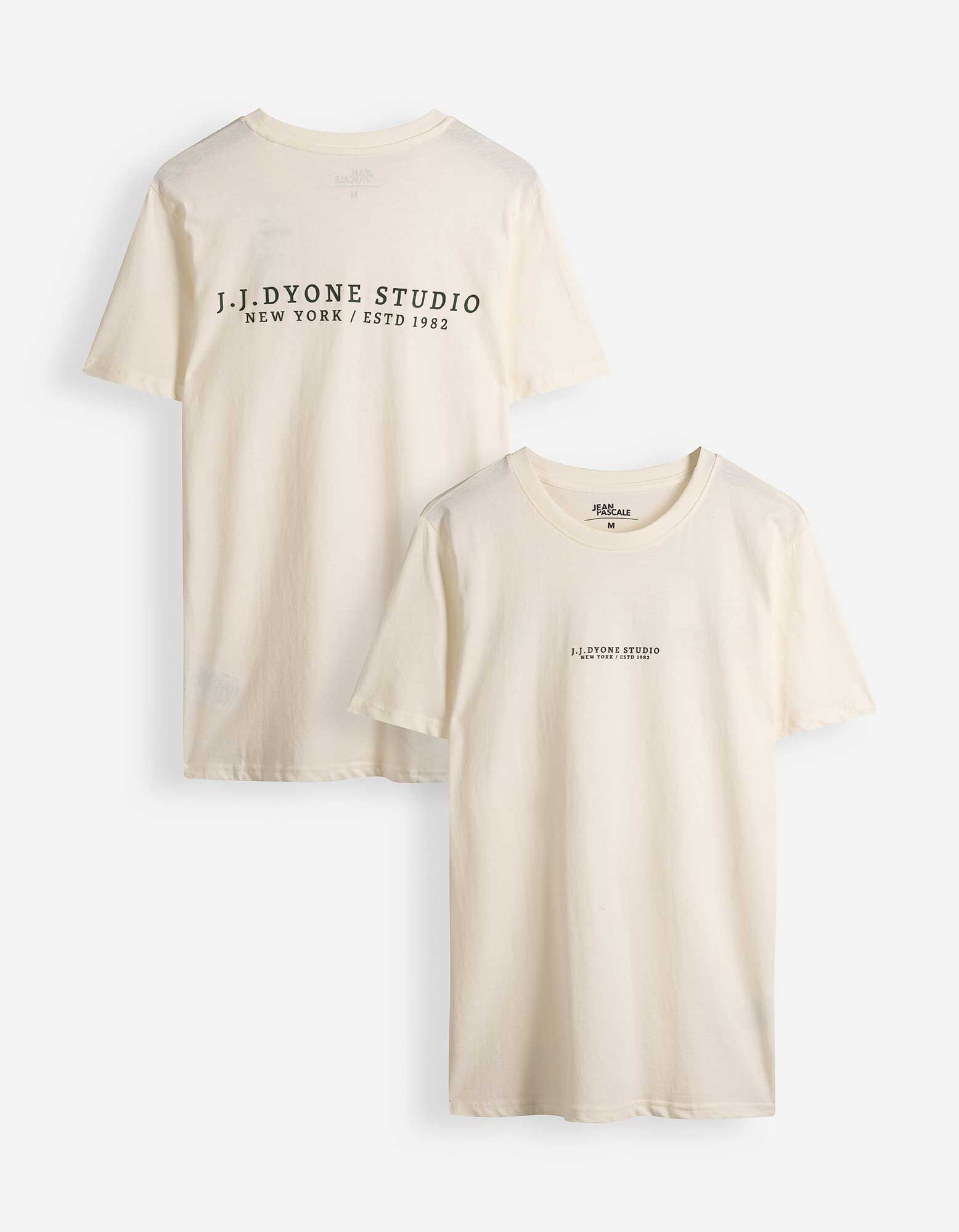 T-Shirt - einfarbig - Off-White
