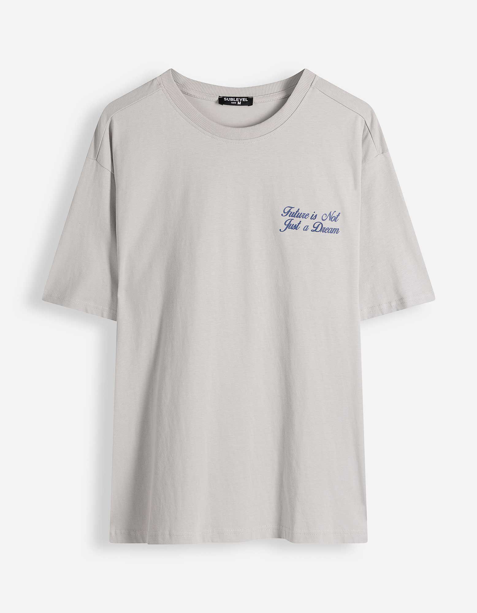 T-Shirt - R&uuml;ckenprint - hellblau