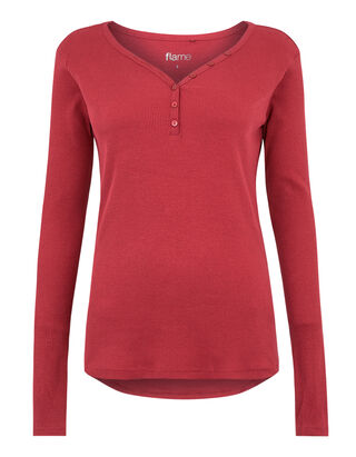 Damen Pyjama-Oberteil mit Serafino-Ausschnitt