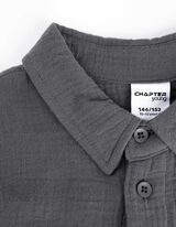 Bluza - muslin - tamno siva