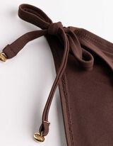 Badehose - Metallic-Details - braun