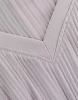 T-shirt - Plooien - beige