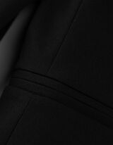 Blazer - einfarbig - schwarz