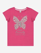 T-shirt - Glitterprint - pink