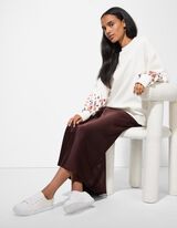 Gonna - Raso - marrone scuro