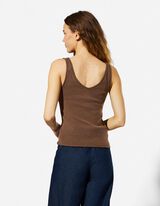 pleteni vrh - Mje&scaron;avina viskoze - smedja