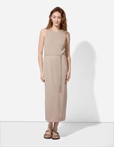 Šaty - Směs s viskózou - béžová