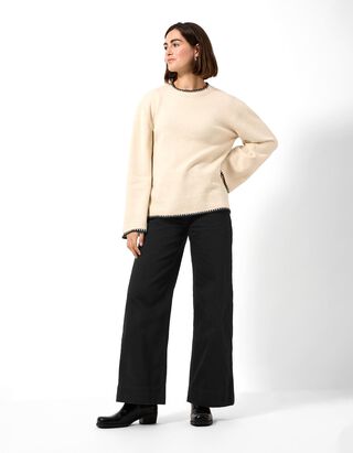 Jeans - Wide fit - Zwart