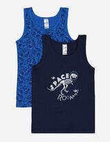 Canottiera - Confezione doppia - blu scuro