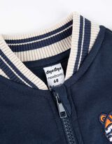 Tepláková bunda - Výšivky - tmavomodra