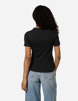 T-Shirt - Modal-Anteil - Schwarz