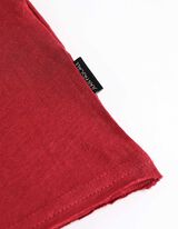 T-shirt - dekolt serafino - ciemny czerwony