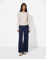 Trui - Ronde hals - wit