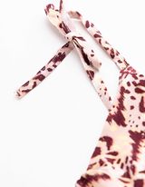 Robe maxi longueur - Fente lat&eacute;rale - ros&eacute; tendre 