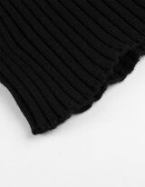 Kardigán - Stojačik - cierna