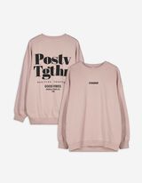 Felpa - Impronta sul retro - beige