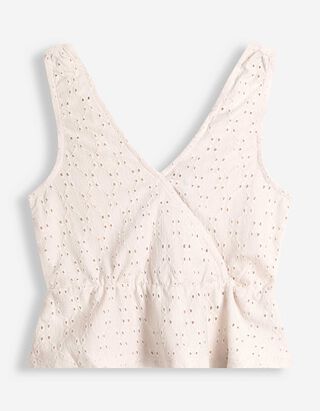 Top - Wickeloptik - Beige