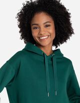 Suknelė - Gobtuvas su įvertu rai&scaron;teliu - tamsiai zalias