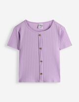 Tričko - Gomb&iacute;kov&aacute; li&scaron;ta - Ružov&aacute;