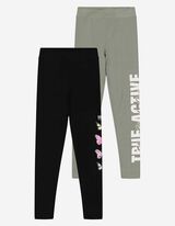 Mädchen Leggings - 2er-Pack