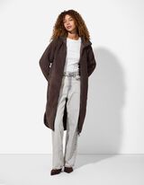 Kaput - Umjetno krzno - tamno smedja