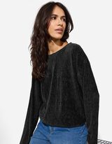 koszulka - aksamit - czarny