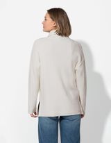 Trui - Ritssluiting - wit