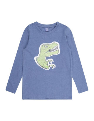 Jungen Longsleeve mit Wendepailletten