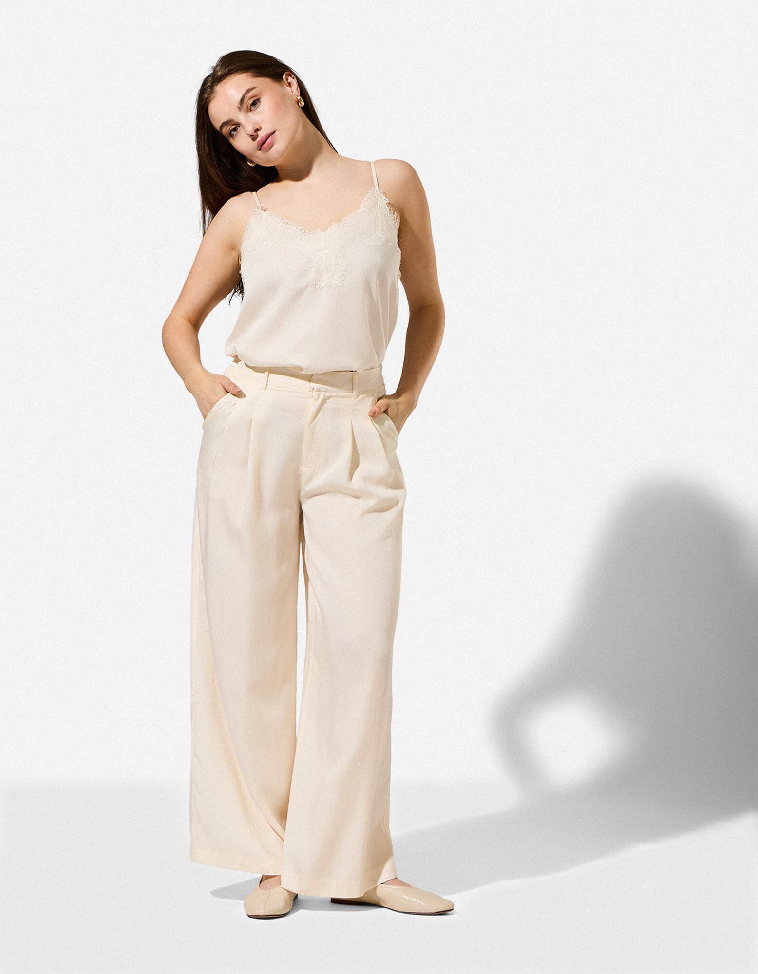 Hose - Wide Fit - Off-White