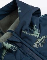 Softshell jas - Dinosauriër - donkerblauw