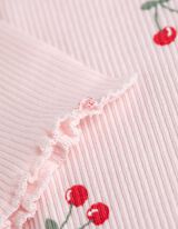 Majica dugih rukava - &Scaron;areni print - roze