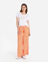 Palazzo pantalone - LENZING&trade; ECOVERO&trade; - narandzasta
