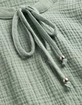 Bluse - einfarbig - Petrol