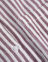 Košile - Proužky - tm. lila