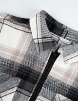 švarkas -marškiniai - „Oversized“ stiliaus - pilkas