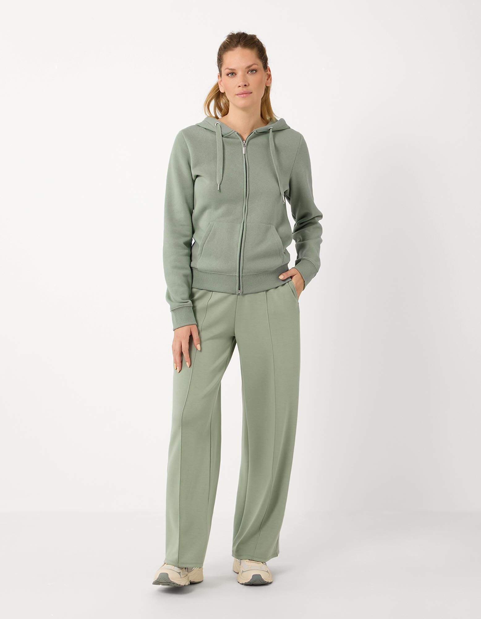Sweatvest - Regular fit - Kaki