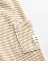 Pantaloni da jogging - A nido d'ape - bianco