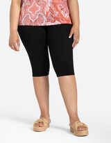 Pantaloni capri - Denim colorato - nero