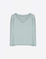 Longsleeve - LENZING™ ECOVERO™ - groen