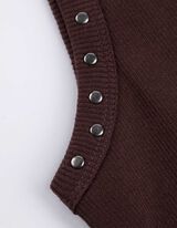 Top - Nietenbesatz - dunkelbraun